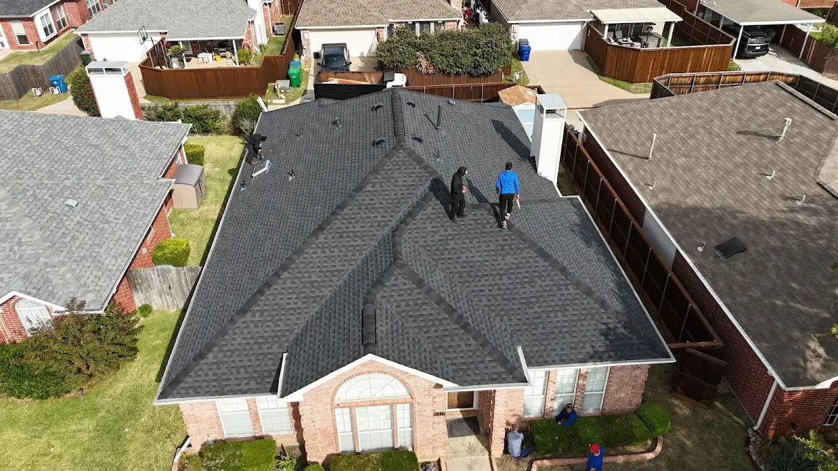 Slate & Tile Roof Repair work in progress on a Wellington property
